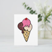 Carte Postale Glaces Tous Produits (Debout devant)