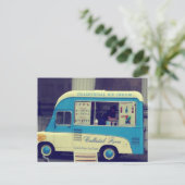 Carte Postale Glaces traditionnelles Camion vintage (Debout devant)
