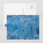 Carte Postale Glacier bleu (Devant / Derrière)