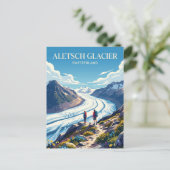 Carte Postale Glacier d'Aletsch Suisse (Debout devant)