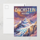 Carte Postale Glacier de Dachstein Autriche (Devant / Derrière)
