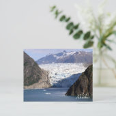 Carte Postale Glacier de l'Alaska à partir d'un bateau de croisi (Debout devant)