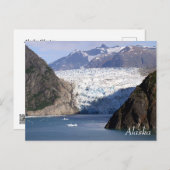 Carte Postale Glacier de l'Alaska à partir d'un bateau de croisi (Devant / Derrière)