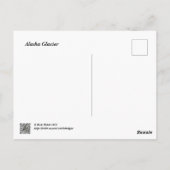 Carte Postale Glacier de l'Alaska à partir d'un bateau de croisi (Dos)