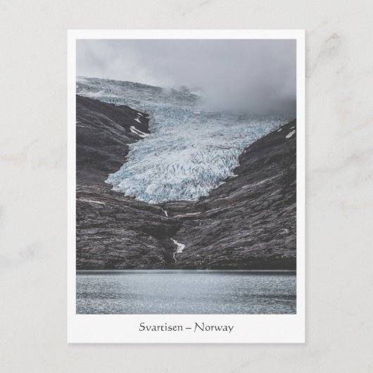Carte Postale Glacier de Norvège Svartien (Devant)