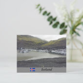 Carte Postale Glacier de Sólheimajökull, Islande (Debout devant)