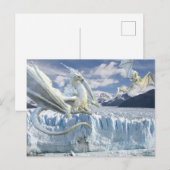 Carte Postale Glacier du Dragon de Glace Blanche de Neige (Devant / Derrière)