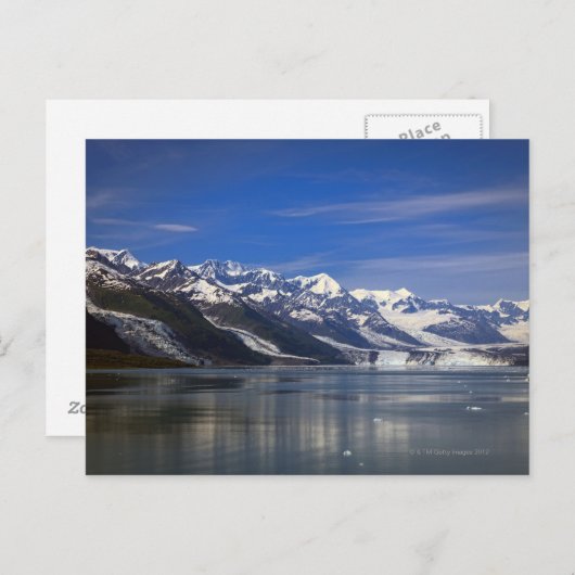 Carte Postale Glacier Harvard dans College Fjord, Alaska (Devant / Derrière)