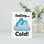 Carte Postale Glacier Iceberg Sentiment Froid Drôle (Debout devant)
