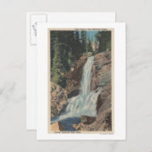 Carte Postale Glacier, MT - Vue de Trick Falls & Medicine (Devant / Derrière)