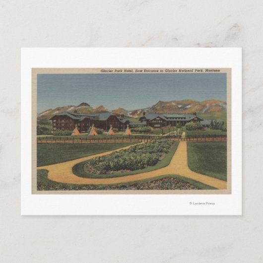 Carte Postale Glacier National Park, MT - Park Hotel East (Devant)