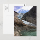 Carte Postale Glacier norvégien (Devant / Derrière)