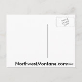 Carte Postale Glacier Park Montana (Dos)