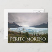 Carte Postale Glacier Perito Moreno, Argentine (Devant / Derrière)