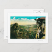 Carte Postale Glacier Point, Half Dome et Yosemite Valley (Devant / Derrière)