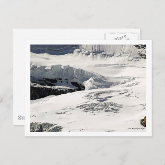 Carte postale Glacier Snow (Devant / Derrière)