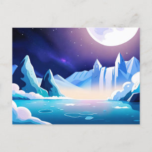 Carte Postale Glaciers à lune