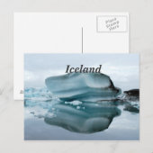 Carte Postale Glaciers d'Islande (Devant / Derrière)