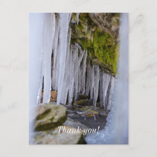 Carte Postale Glaçons de Grotte (Devant)