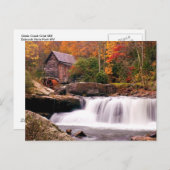Carte Postale Glade Creek Grist Mill (Devant / Derrière)