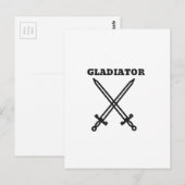 Carte Postale Gladiateur (Devant / Derrière)