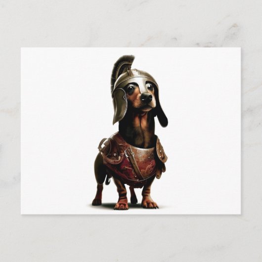 Carte postale Gladiator Dachshund (Devant)