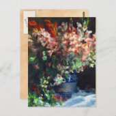 Carte Postale Gladioli dans le Vase Pierre Auguste Renoir (Devant / Derrière)