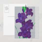carte postale gladiolus (Devant / Derrière)