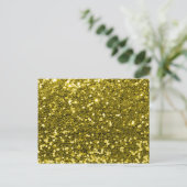 Carte Postale Glam Faux Gold Parties scintillant Sparken Imprime (Debout devant)