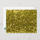 Carte Postale Glam Faux Gold Parties scintillant Sparken Imprime (Devant / Derrière)