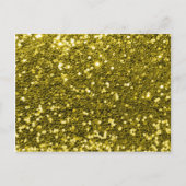 Carte Postale Glam Faux Gold Parties scintillant Sparken Imprime (Devant)