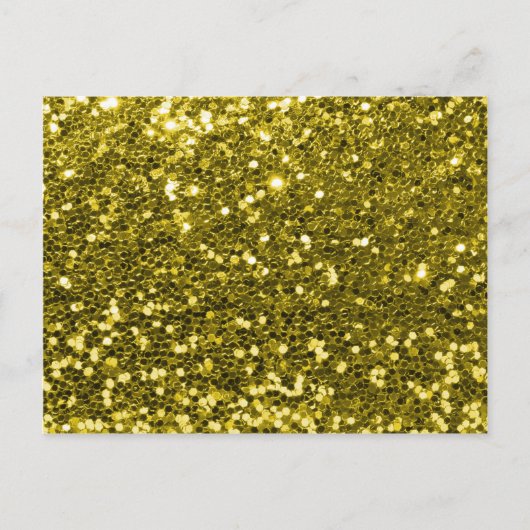 Carte Postale Glam Faux Gold Parties scintillant Sparken Imprime (Devant)