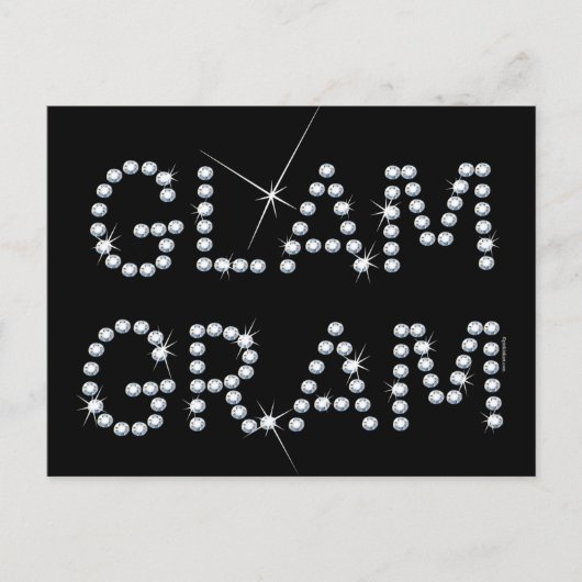 Carte Postale Glam Gram (Devant)