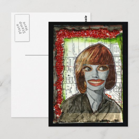 Carte postale glamour (Devant / Derrière)