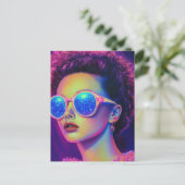 Carte Postale Glamour Neon Galaxy (Debout devant)