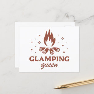Carte Postale Glamping filles voyage drôle camping boho esthétiq