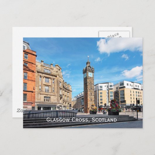 Carte Postale Glasgow Cross, Écosse (Devant / Derrière)