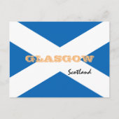Carte Postale Glasgow - Drapeau écossais & Écosse /supporters sp (Devant)