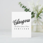 Carte Postale Glasgow Écosse "Le Cher Endroit Vert" (Debout devant)