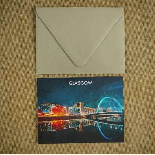 Carte Postale Glasgow Écosse UK Paint City