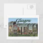 Carte Postale Glasgow, Montana - Scènes de grandes lettres (Devant / Derrière)