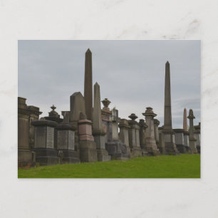 Carte Postale Glasgow Necropolis Graves