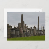 Carte Postale Glasgow Necropolis Graves (Devant / Derrière)