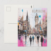 Carte Postale Glasgow Scotland Travel (Devant / Derrière)