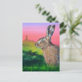Carte Postale Glastonbury hare (Debout devant)