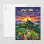 Carte Postale Glastonbury Royaume-Uni (Devant / Derrière)