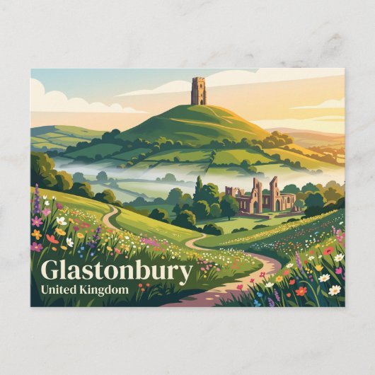 Carte Postale Glastonbury Royaume-Uni (Devant)