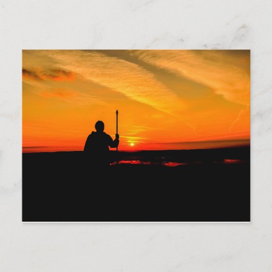 Carte postale Glastonbury Sunrise (Devant)