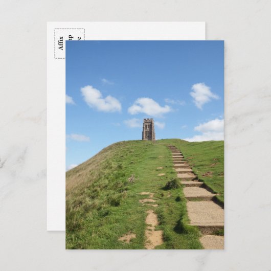 Carte postale Glastonbury Tor Path (Devant / Derrière)