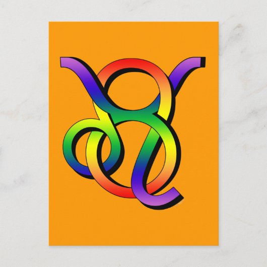 Carte Postale GLBT Leo & Taurus (Devant)